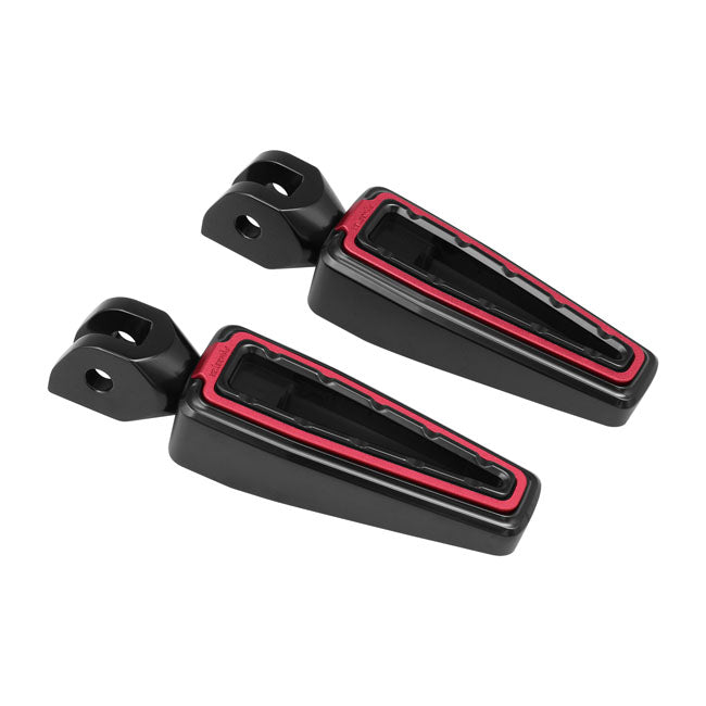 Fangster, foot pegs. Black red