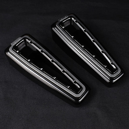 Fangster, foot pegs. Black smoky