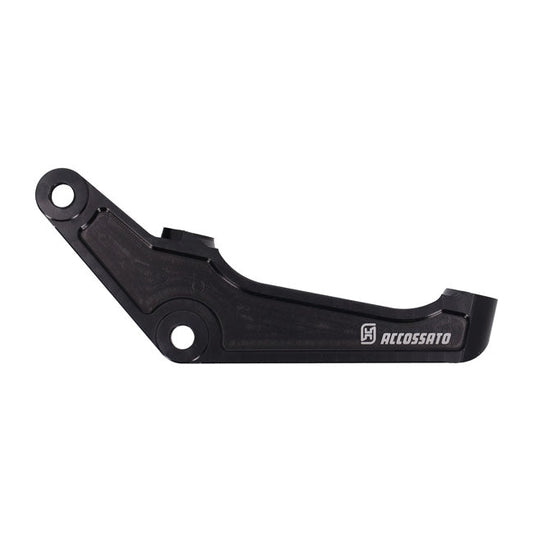 Accossato, brake caliper bracket. Left front. Black