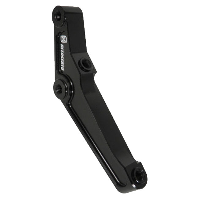 Accossato, brake caliper bracket. Left front. Black