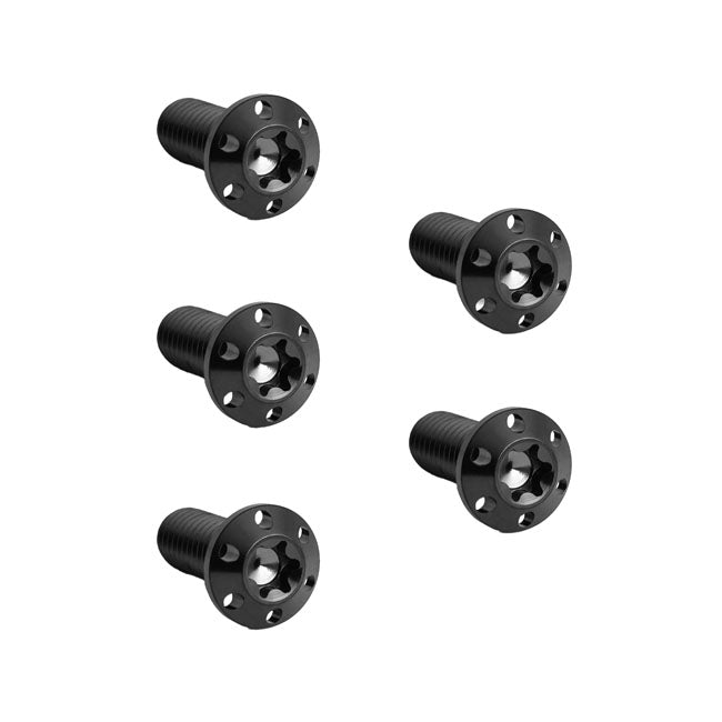Arlen Ness, Titanium Rotor Bolts Kits. Rear. Black