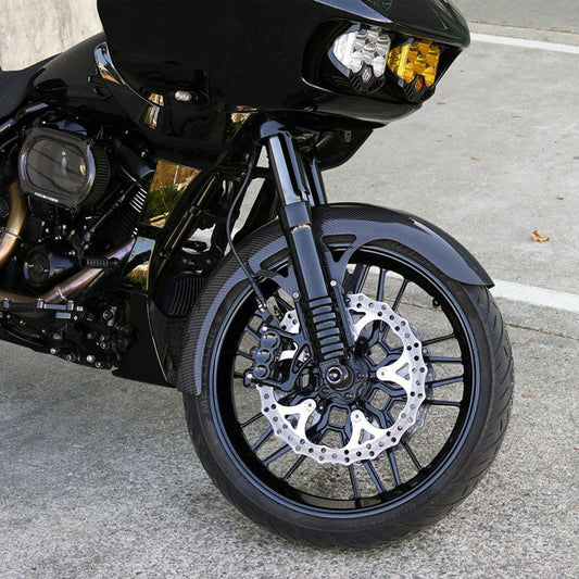 Arlen Ness, 21" carbon fiber Wrapper front fender