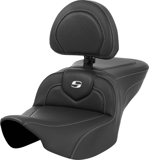 Saddlemen Road Sofa Carbon Fiber with Backrest - M8 Touring (New Gen)