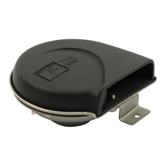 Marine horn, with ABS snail shell cover. Black