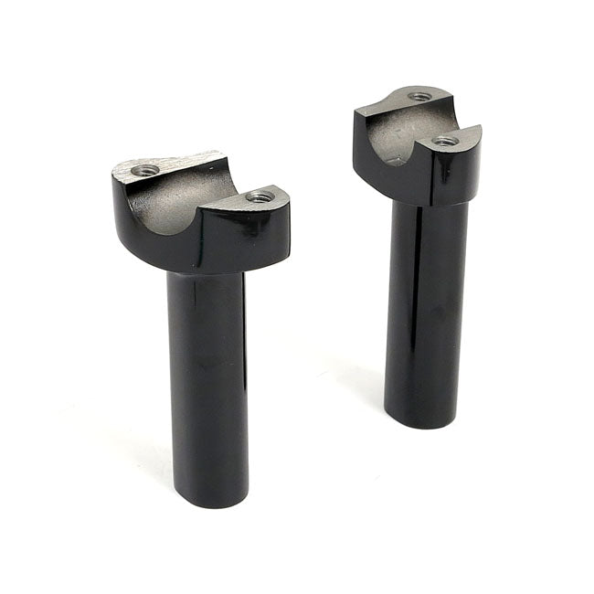 OEM type style risers, threaded. 4.5" rise. Chrome