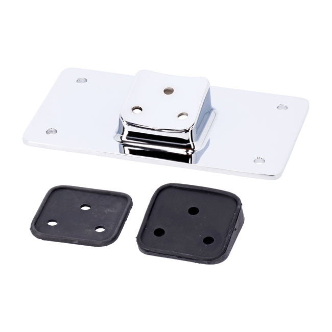 License plate bracket, flat