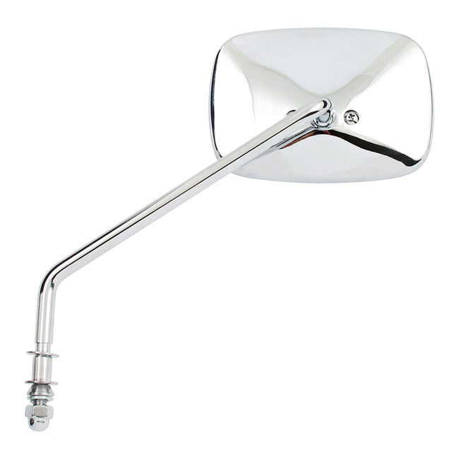 Late OEM style mirror, long stem, right side