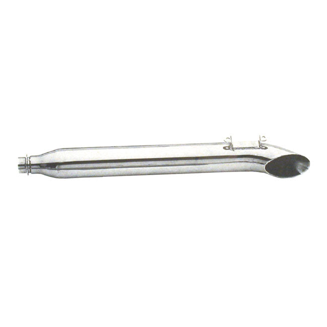 Paughco, FLT Turn out muffler 31" long. Right. Chrome