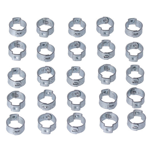 Crimp hose clamp, 1/2 (12.70mm) ID. Zinc