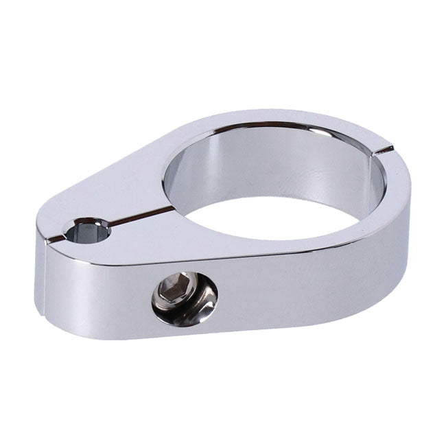 2-piece frame cable clamp. Throttle. Chrome