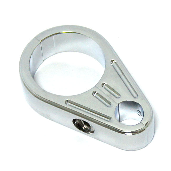 Clutch cable clamps, slotted