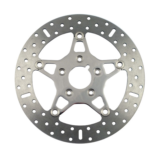 EBC, 5-Button stainless floating brake rotor. Front. Pol.