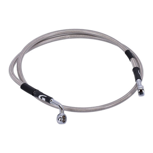 MCS by Goodridge brake line front, stainless clear coated