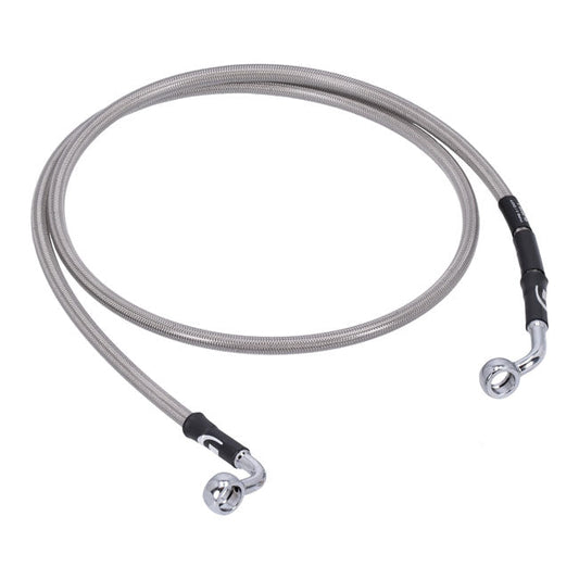 MCS by Goodridge brake line front, stainless clear coated