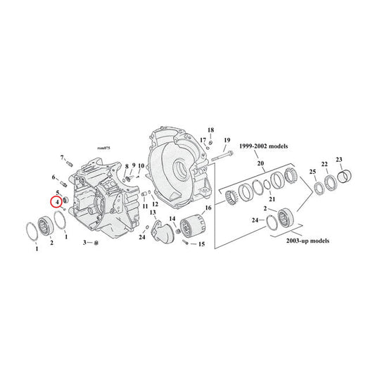 S&S, dowel pin, case to cam support plate/head to cyl.