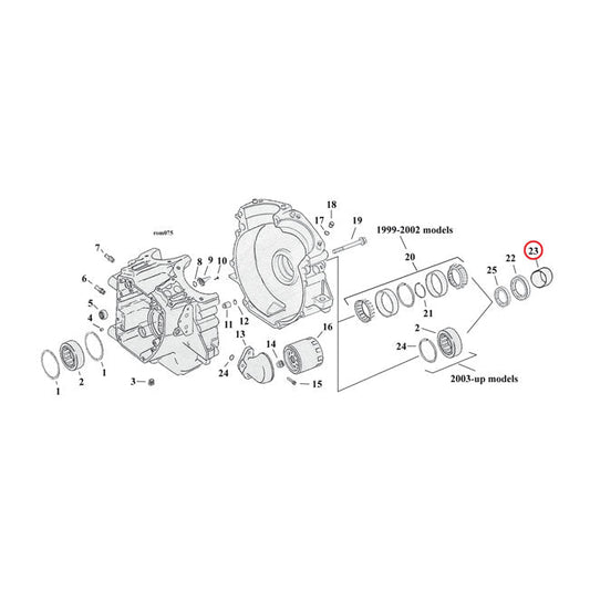 Spacer, sprocket shaft