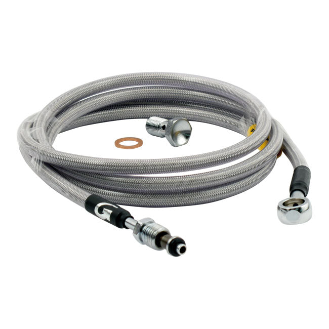 Goodridge hydraulic clutch line kit 62", clear coated
