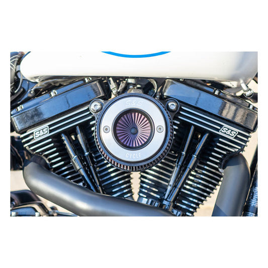 S&S, ''Air Stinger Stealth'' air cleaner kit Alu trim ring
