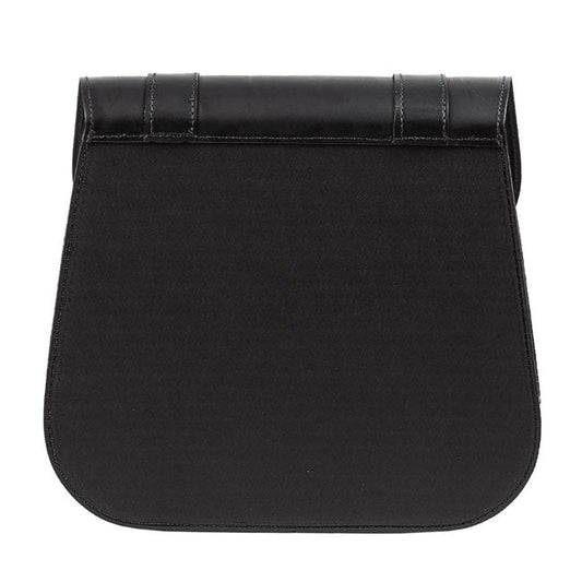 MCS, leather single saddlebag, 18 liter. Black