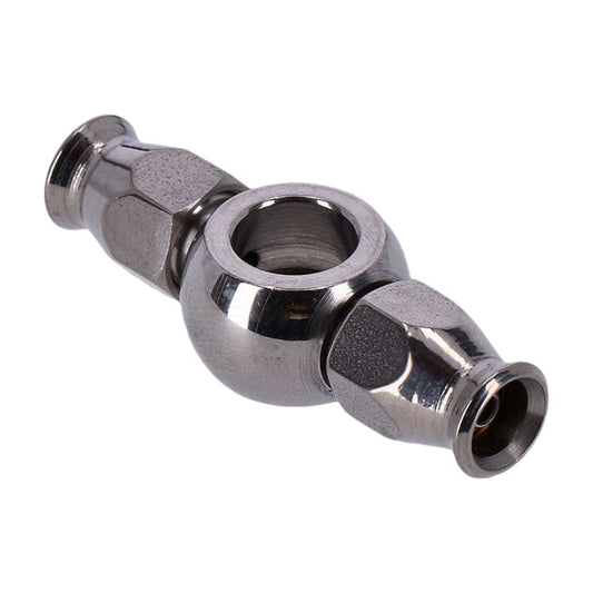 Goodridge 3/8" straight banjo, double fitting. Short neck