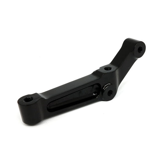 PM, Radial mount caliper bracket. Black, right front