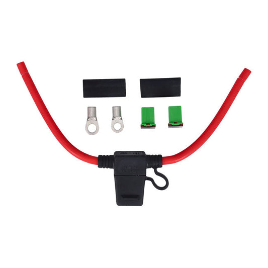 Motogadget, mo.unit battery cable with 40A fuse. 8.4 qmm