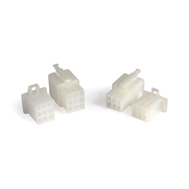Motogadget, compact plug connector kit. 6-pins + 9-pins