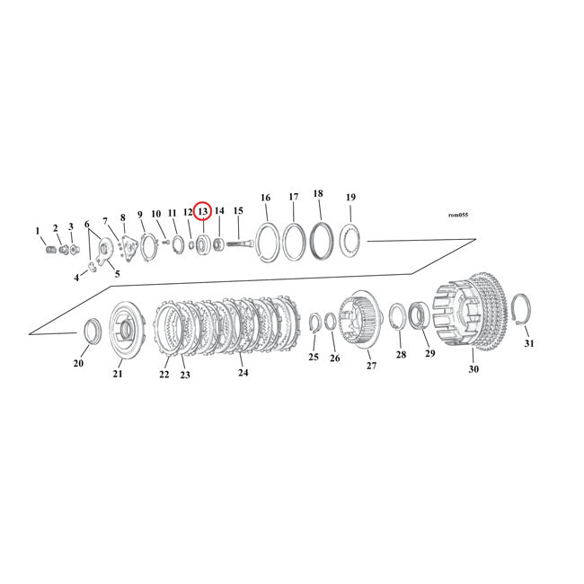 Bearing guide, clutch