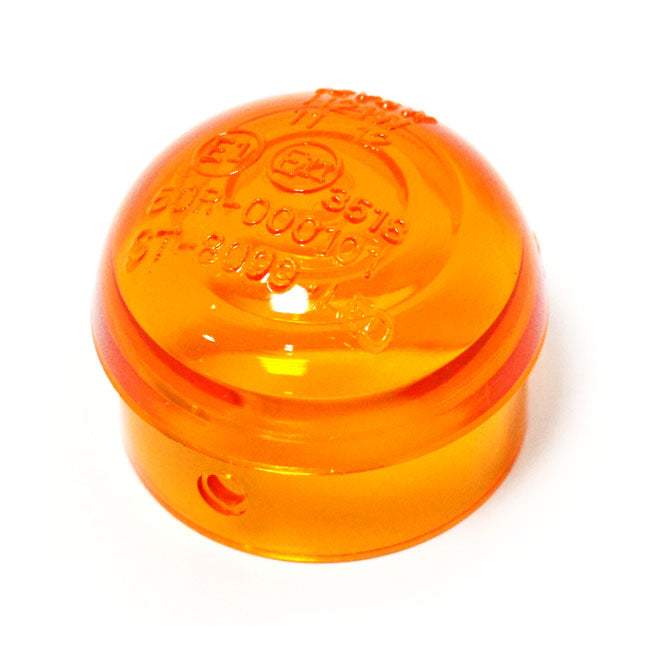 Micro bullet, turn signal replacement lens. Amber