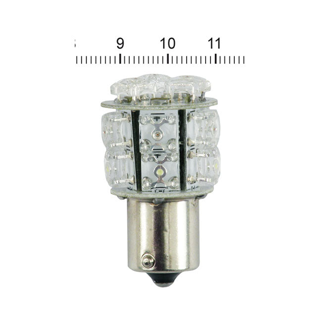 Superflux LED miniature bulb. White light, std base