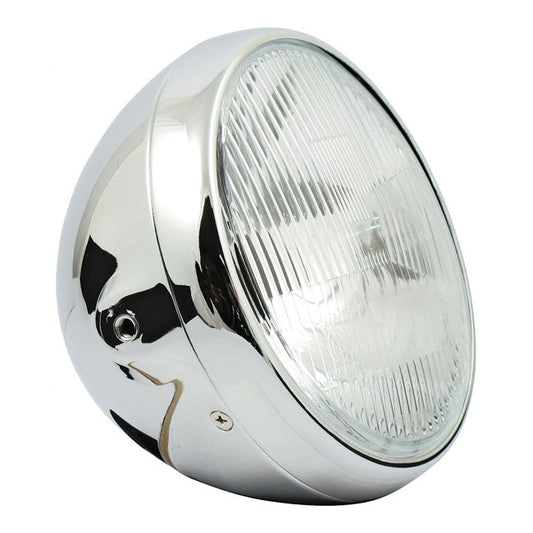 British style 7" H4 headlamp side mount