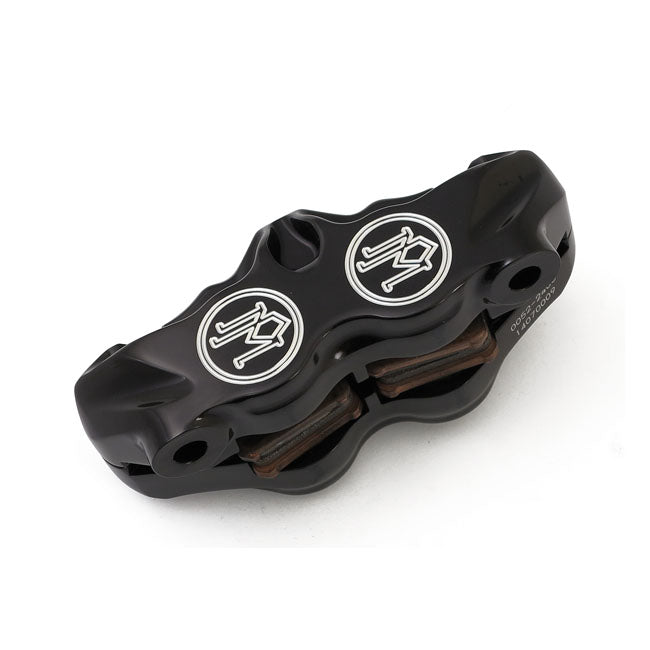 Performance Machine, 4-piston radial mount caliper Black CC
