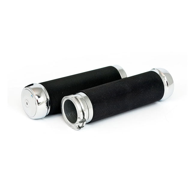 Riverside, Knurled billet aluminum grips