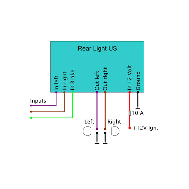 Axel Joost Elektronik, Rear Light US conversion module