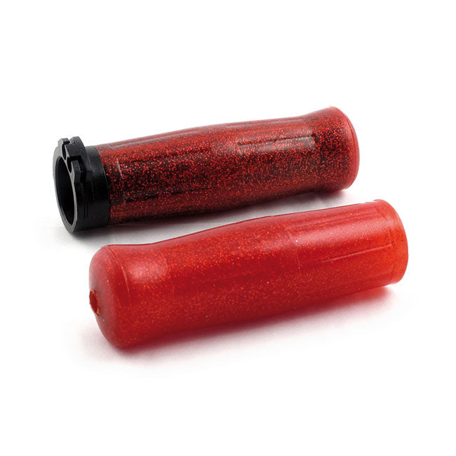 Avon Old School grips coke bottle look, red sparkle