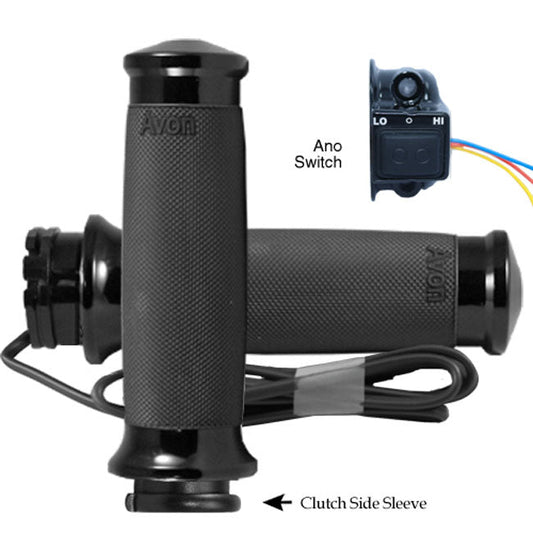 Avon, Heated Custom Contour Grips, Black Anodized