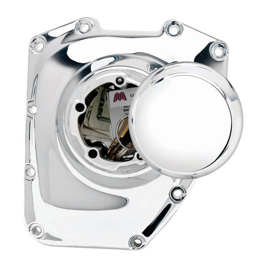 JIMS, Twin Cam Bike Pocket. Chrome, "Smooth"