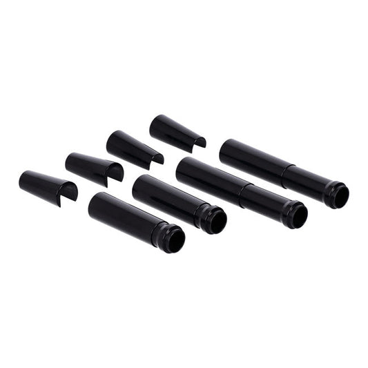 JIMS, billet ''A Cut Above'' aluminum pushrod cover kit. Black