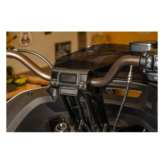 Kodlin, Fastback risers for OEM digital speedo. 10". Black