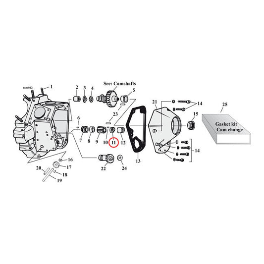 JIMS, nut Pinion shaft gear