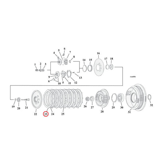 Alto, 90-22 Red Eagle clutch plate set. Friction