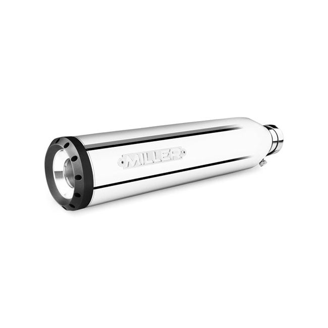 *2 WEEKS EXTRA TRANSIT TIME* Miller, Silverado III slip-on mufflers. Euro 4. Polished