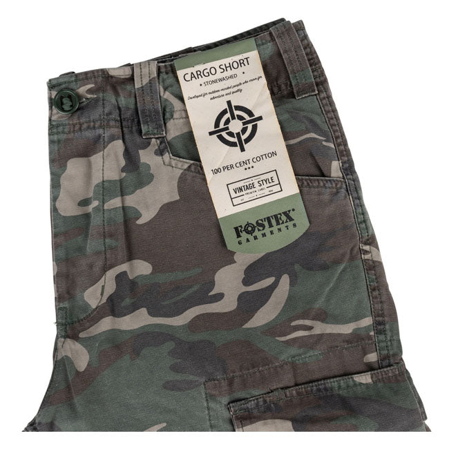Army Surplus Cargo short woodland stonewashed