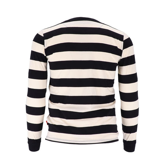 13 1/2 Behind Bars long sleeve white/black