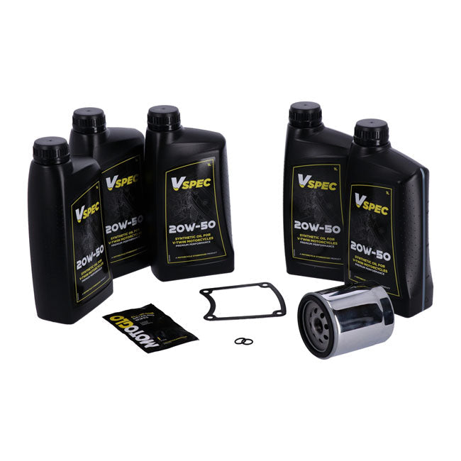 MCS, ''Big Oil'' service kit Full synthetic Chrome filter