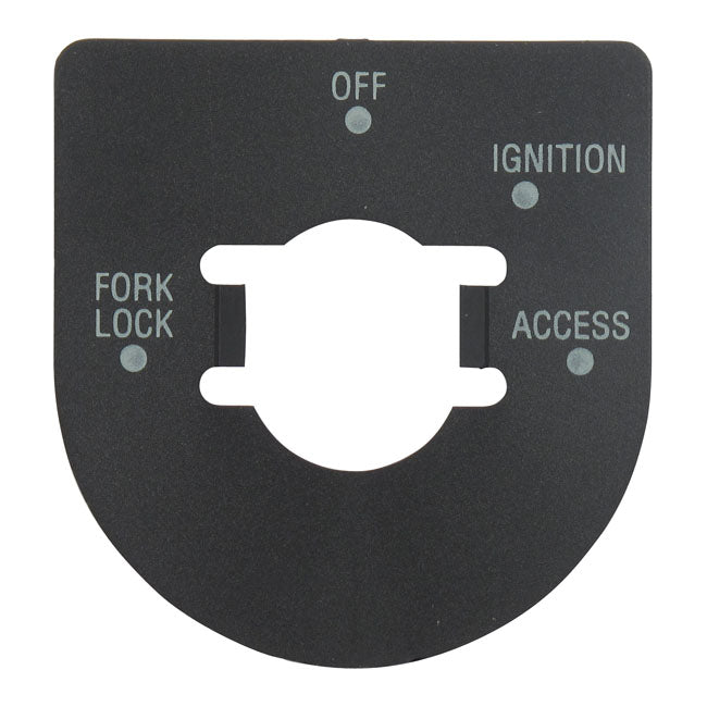 Ignition switch decal