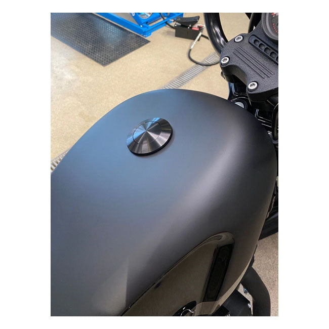 Killer Custom, Flush Mount Pop-Up gas cap. Black
