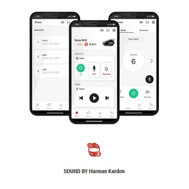 *24H EXTRA TRANSIT TIME* Sena 50S Mesh Sound by Harman Kardon dual