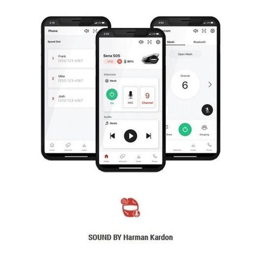 *24H EXTRA TRANSIT TIME* Sena 50S Mesh Sound by Harman Kardon dual