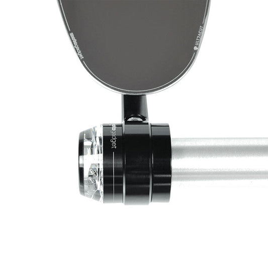Motogadget, mo.view / turn signal in-bar adapter. Black